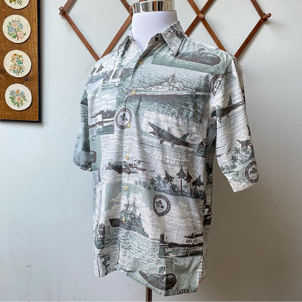 Vintage Reyn Spooner Pearl Harbor Hawaiian Shirt - Picture 10 of 15